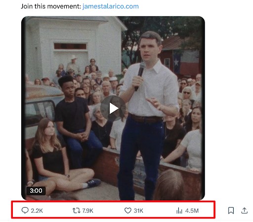 Talarico on Social Media