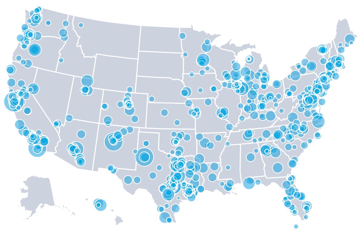 ActBlue Donations Map